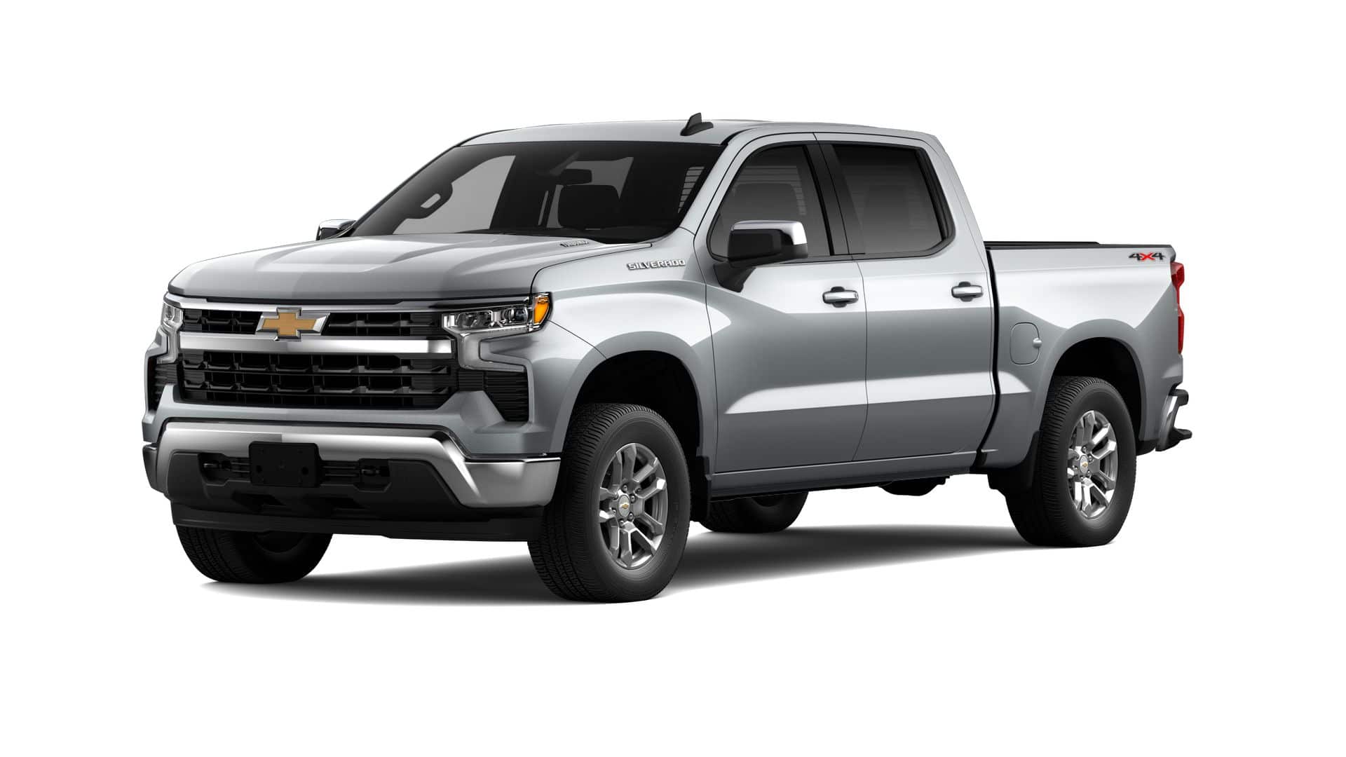 2026 Chevrolet Silverado 1500 LT in Sterling Gray Metallic — front three-quarter view