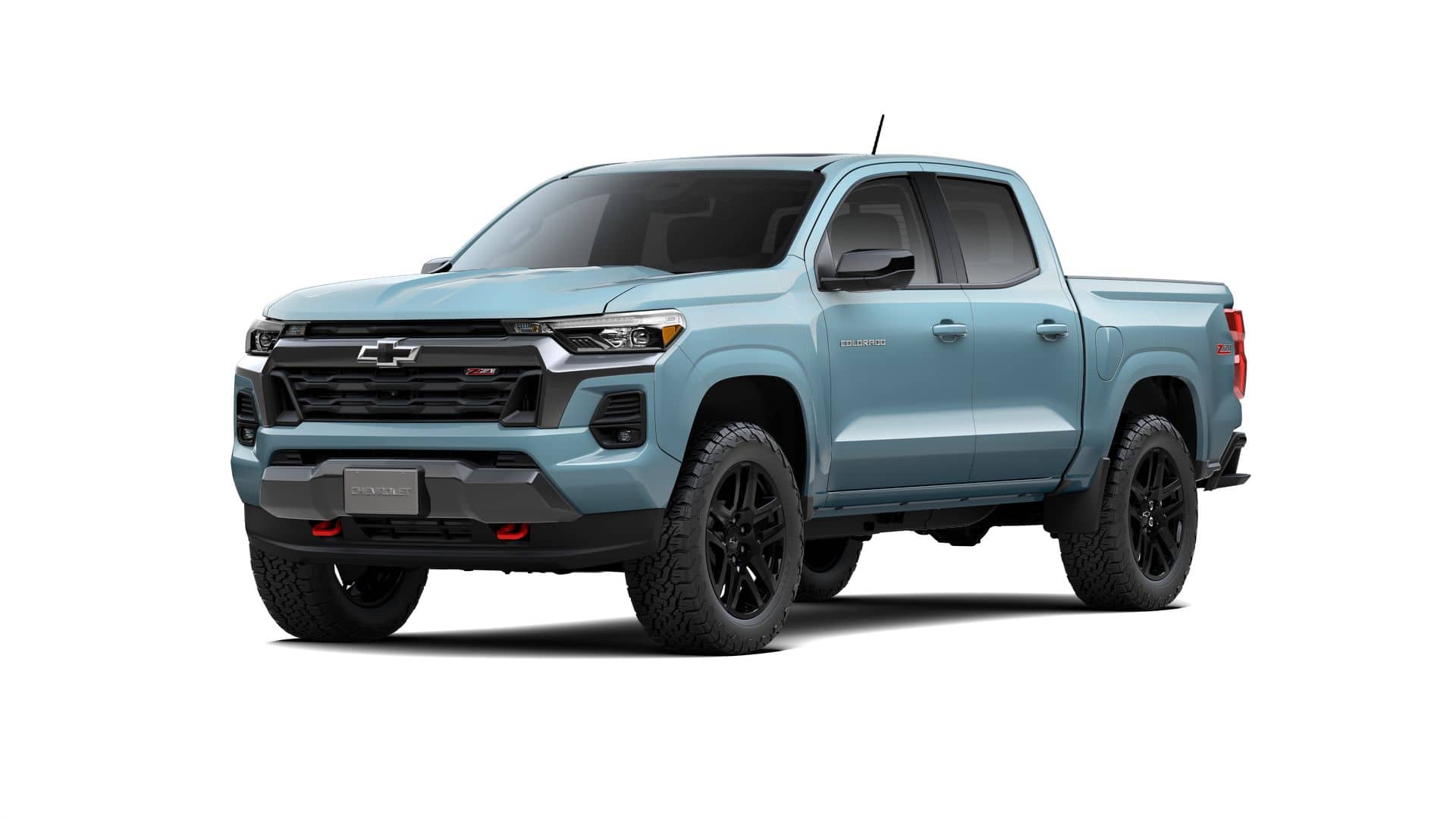 2025 Chevrolet Colorado Z71 in Snowdrift Metallic — front three-quarter view