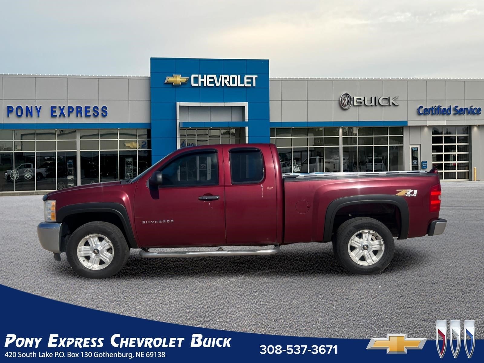 2013 Chevrolet Silverado 1500 LT in Deep Ruby Metallic — front three-quarter view