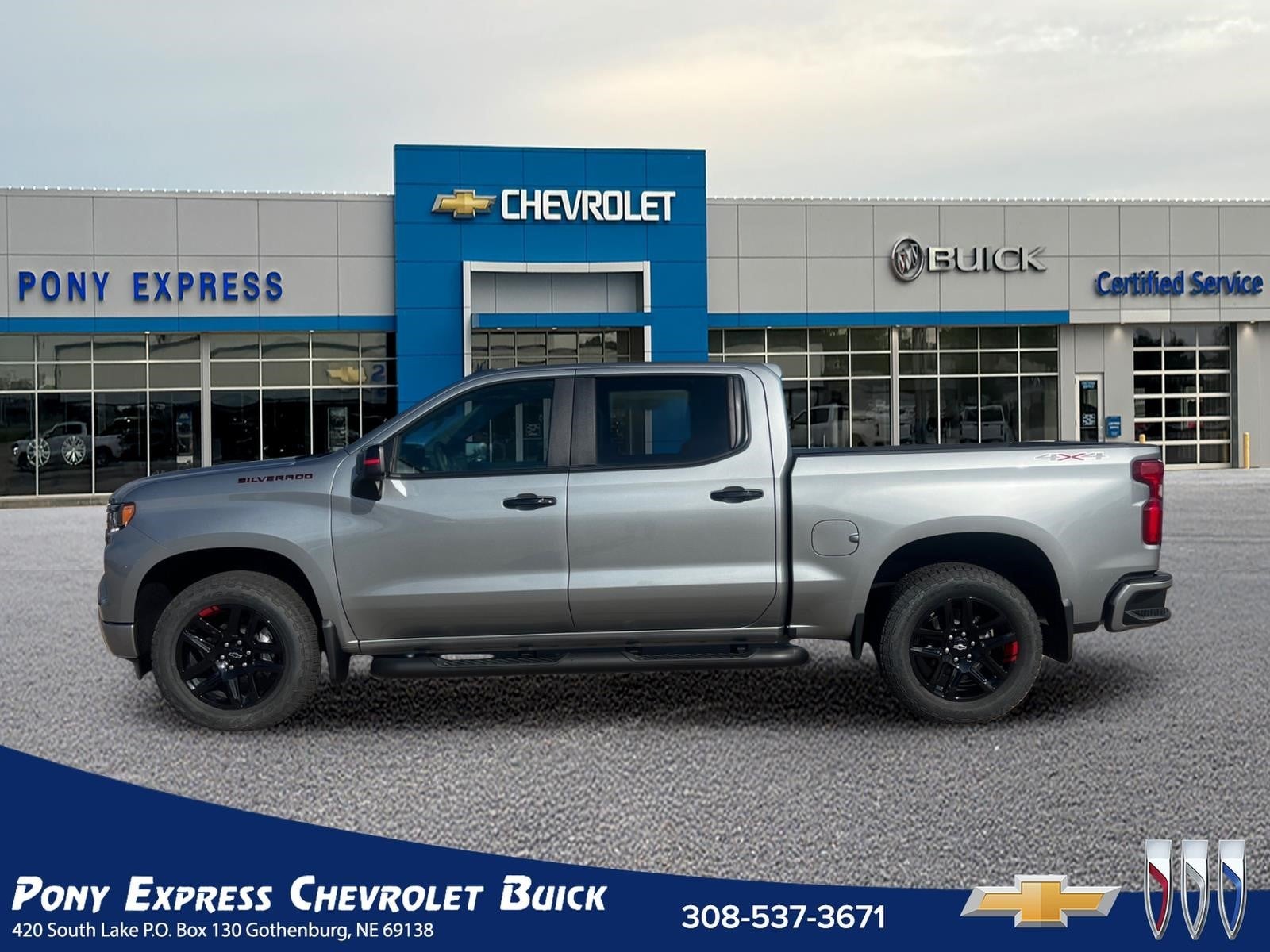 2026 Chevrolet Silverado 1500 RST in Sterling Gray Metallic — front three-quarter view