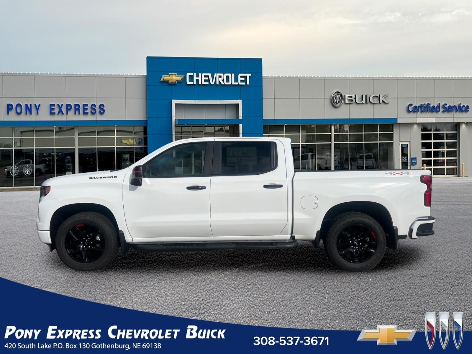2026 Chevrolet Silverado 1500 RST in Summit White — front three-quarter view
