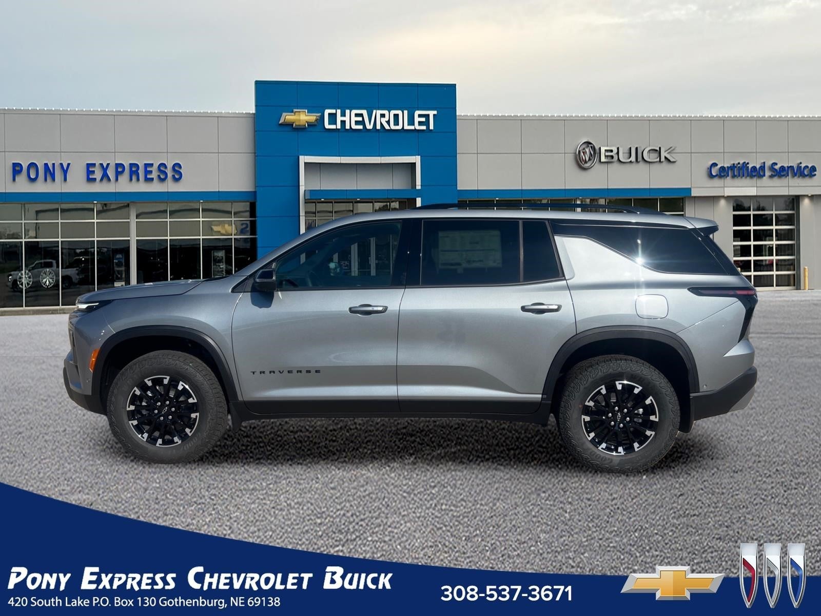 2026 Chevrolet Traverse Z71 in Sterling Gray Metallic — front three-quarter view