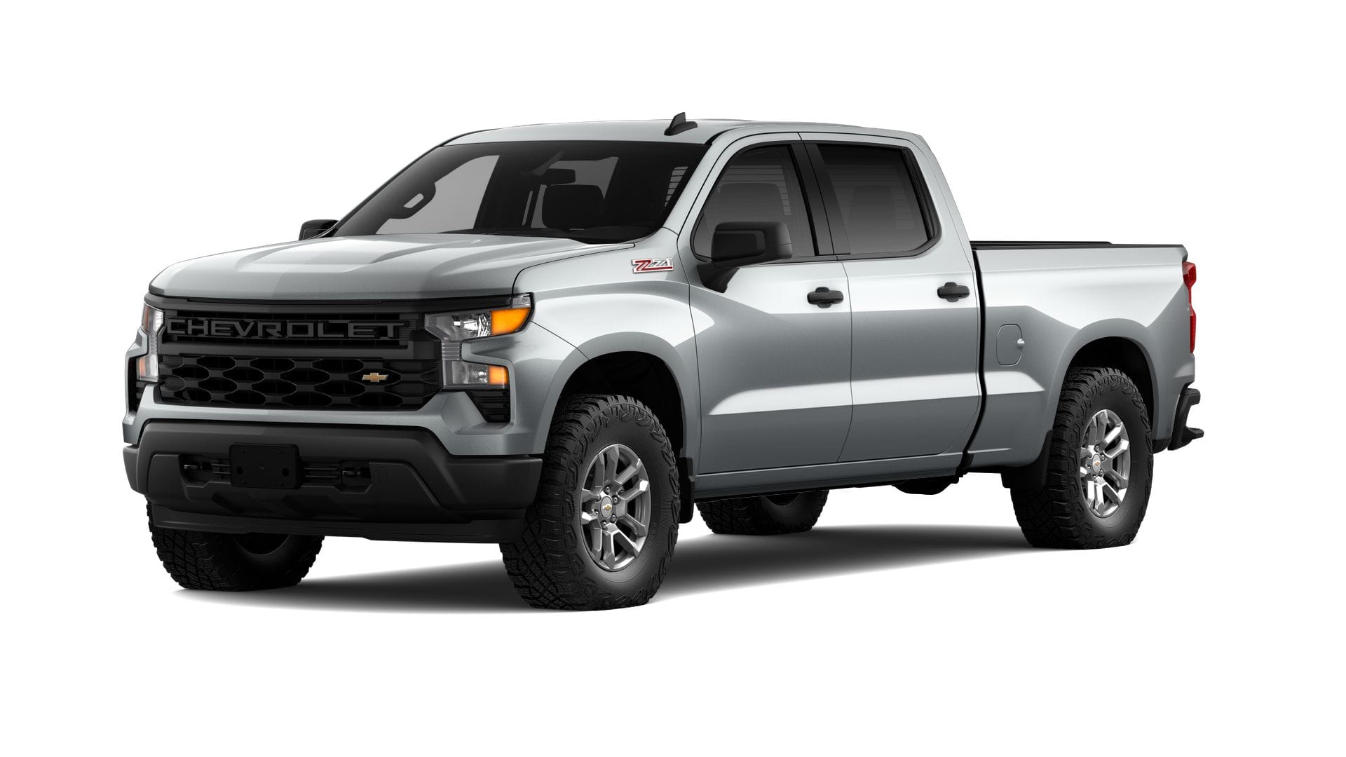 2026 Chevrolet Silverado 1500 WT in Sterling Gray Metallic — front three-quarter view