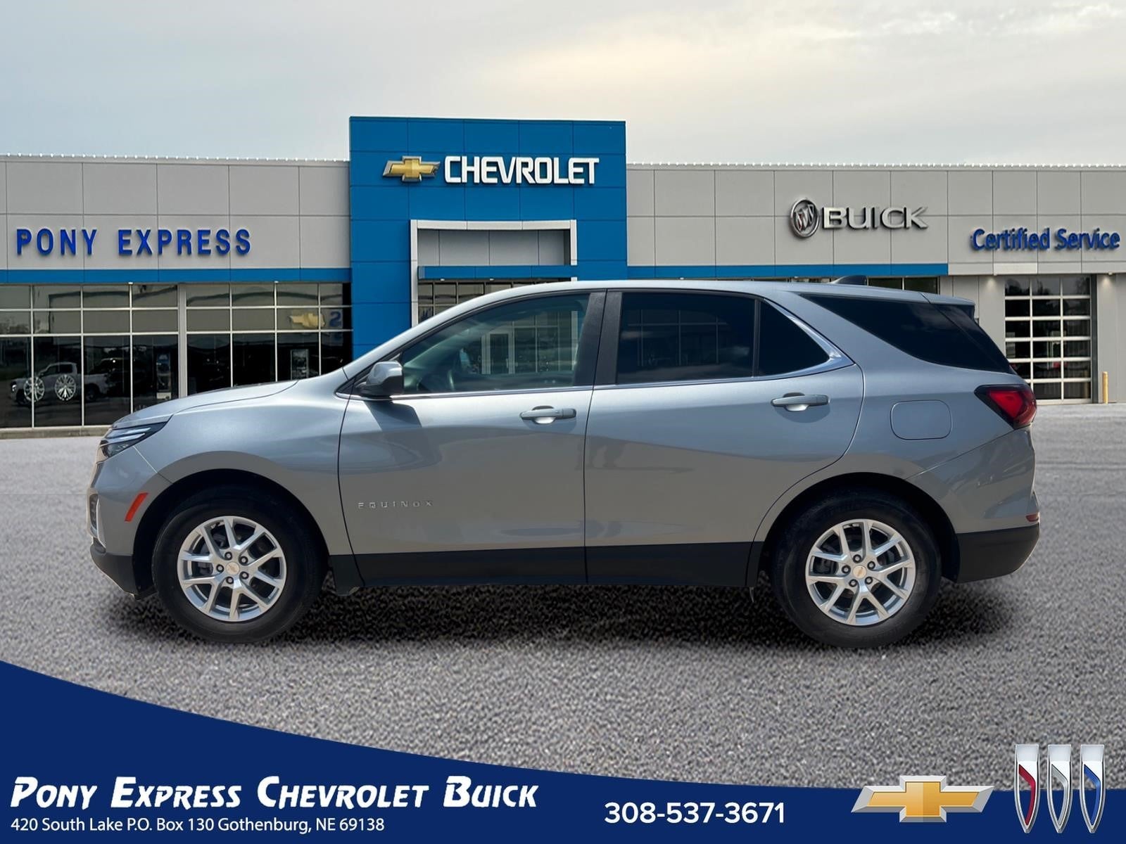 2024 Chevrolet Equinox LT in Sterling Gray Metallic — front three-quarter view