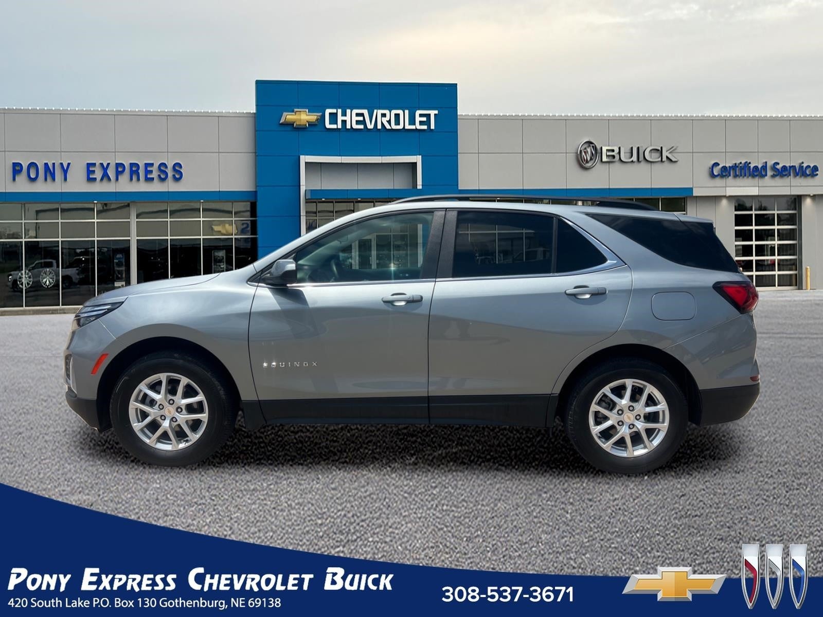 2024 Chevrolet Equinox LT in Sterling Gray Metallic — front three-quarter view