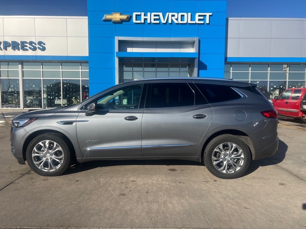 2021 Buick Enclave Avenir in Satin Steel Metallic — front three-quarter view